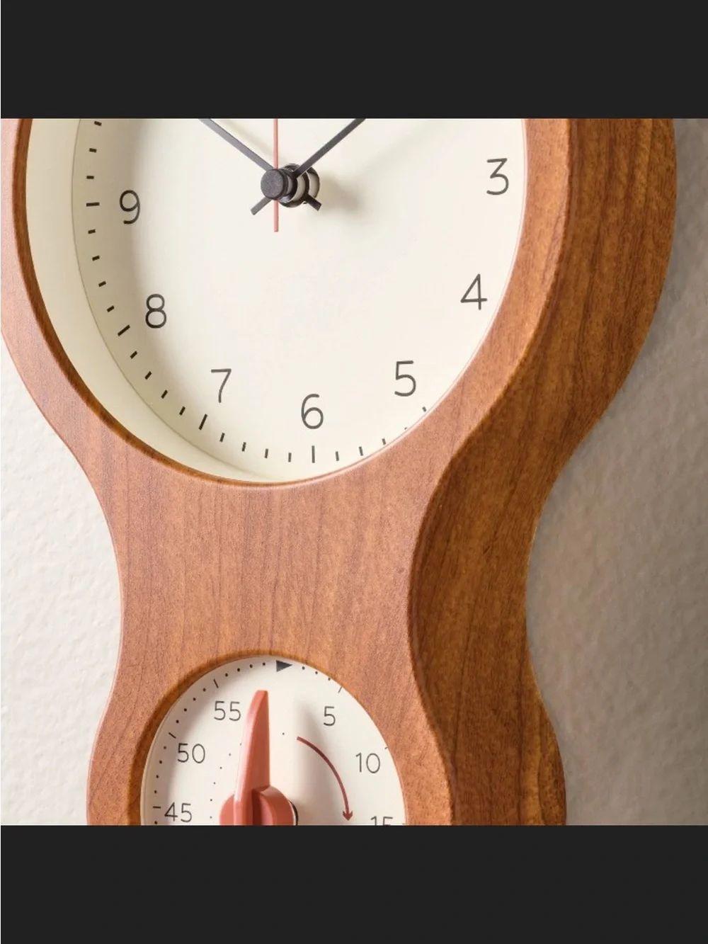 Faux Wood and Brass Kitchen Clock and Timer - Hearth & Hand™ with Magnolia